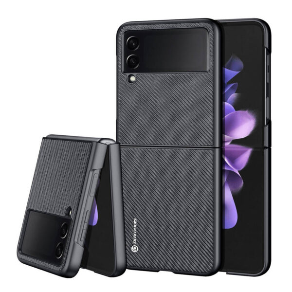 Juodas dėklas Dux Ducis Fino telefonui SAMSUNG GALAXY Z FLIP 3
