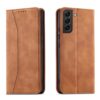 Rudas dėklas knygute telefonui Samsung Galaxy S22 Plus